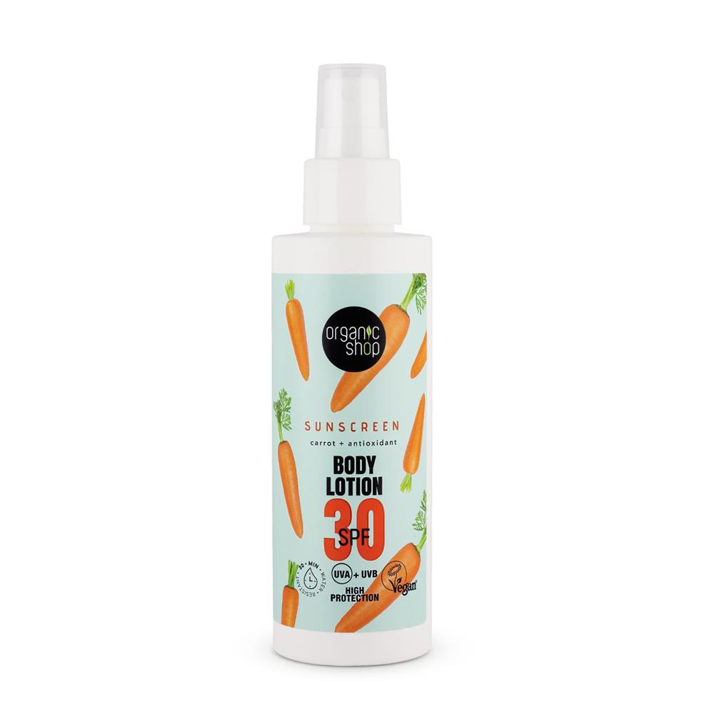 Organic Shop Sunscreen Body Lotion SPF30 150ml