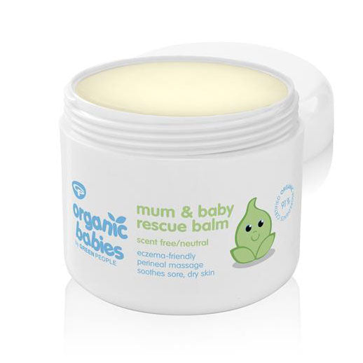 Green People Organic Babies Mother & Baby Rescue Balm Scent Free 100ml - Just Natural