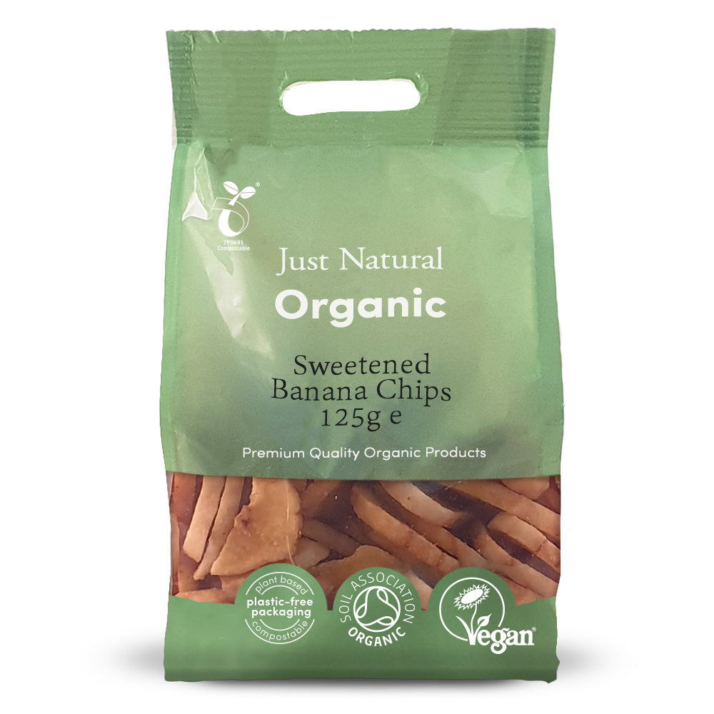 Just Natural Organic Banana Chips 125g - Just Natural