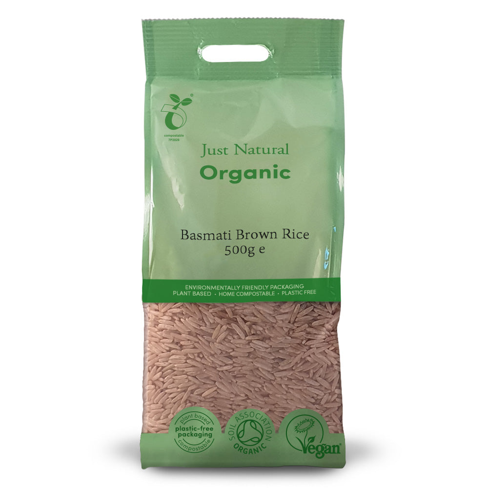 Just Natural Organic Basmati Brown Rice 500g - Just Natural