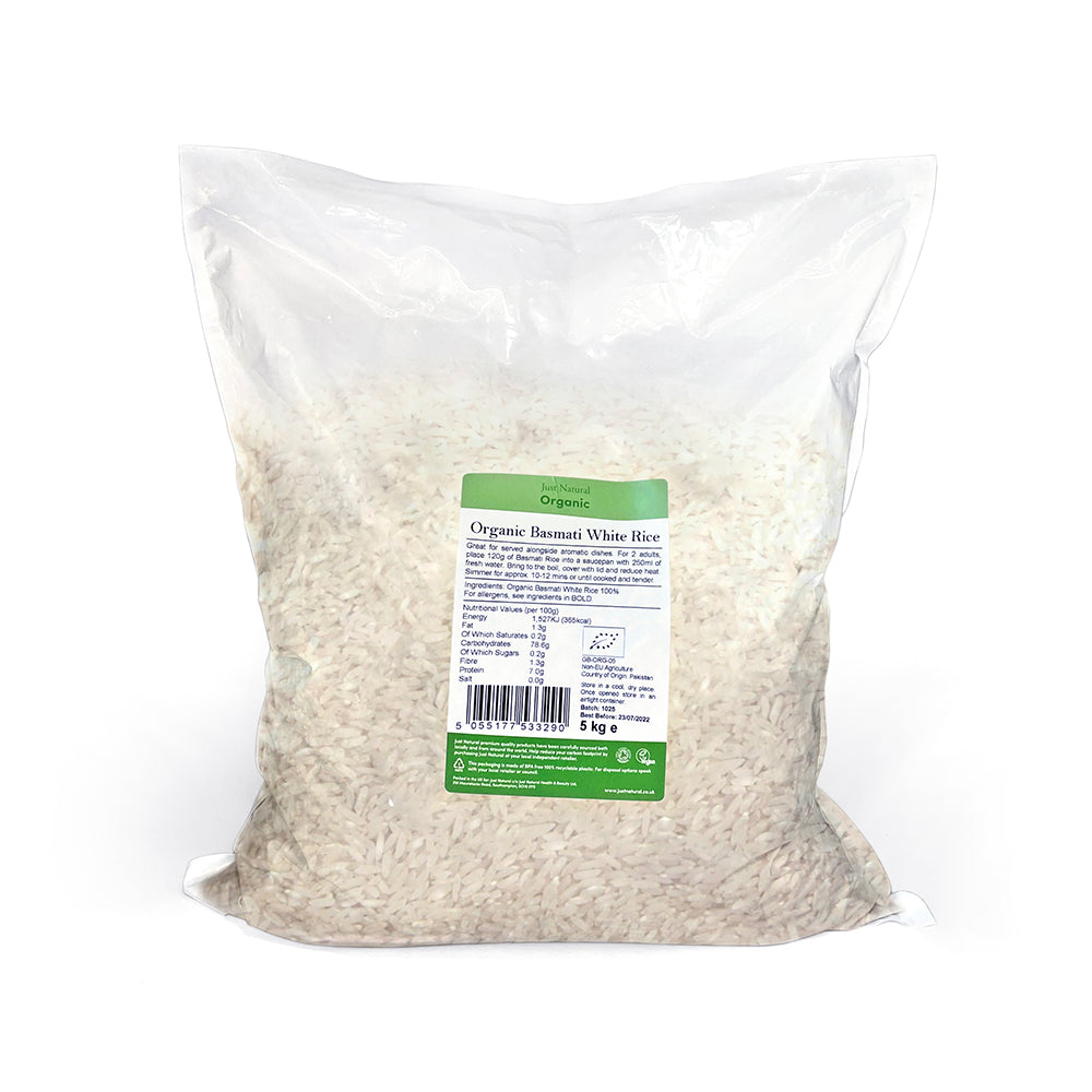Organic Basmati White Rice Just Natural