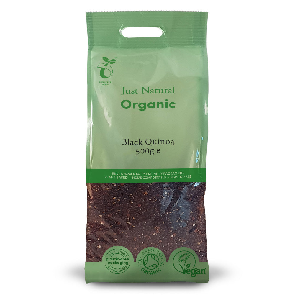 Just Natural Organic Black Quinoa 500g - Just Natural