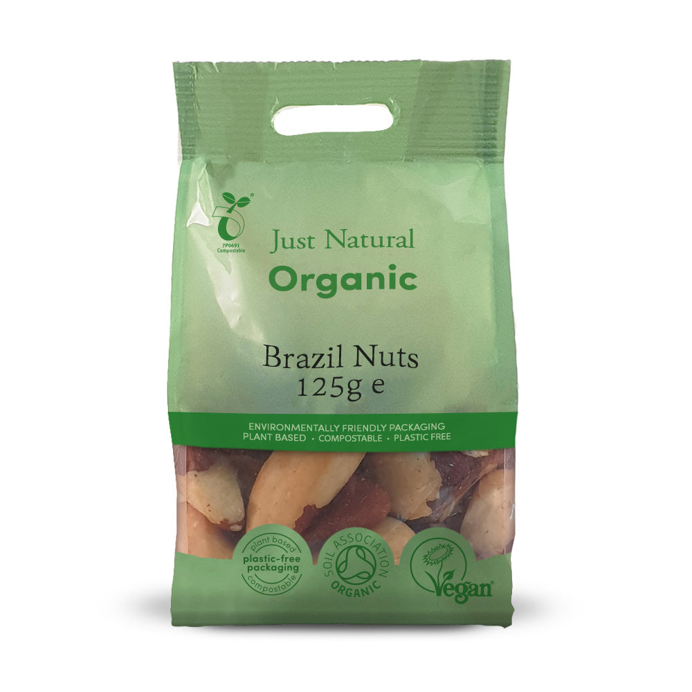 Just Natural Organic Brazils Whole 125g - Just Natural