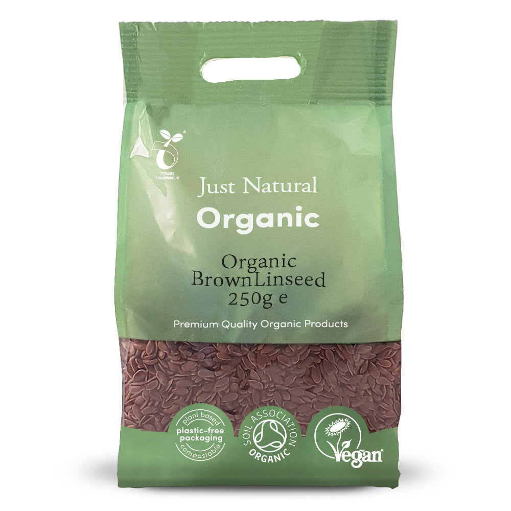 Just Natural Organic Brown Linseed 250g - Just Natural