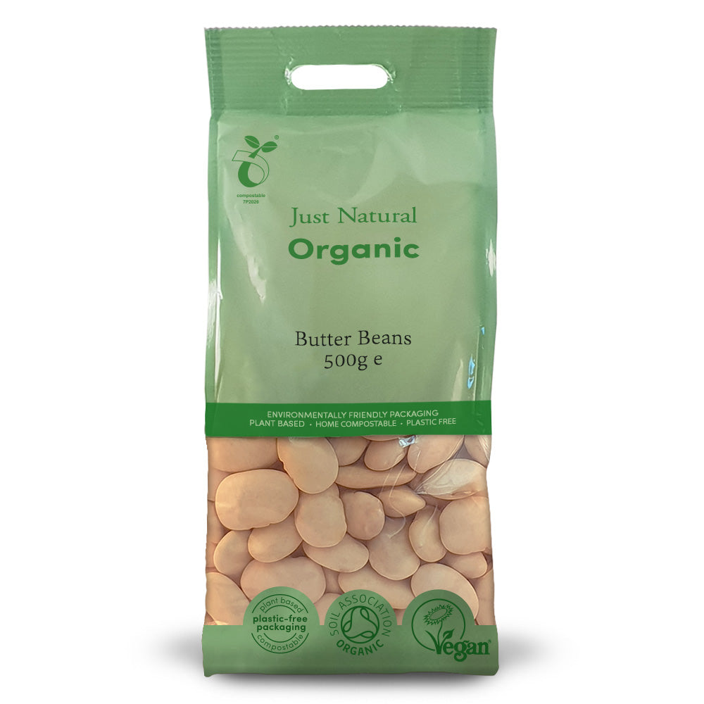 Just Natural Organic Butter Beans 500g - Just Natural
