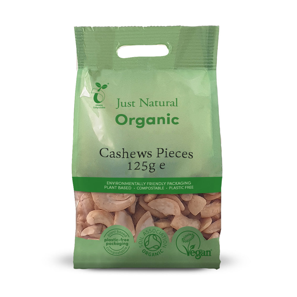 Just Natural Organic Cashews Pieces 125g - Just Natural