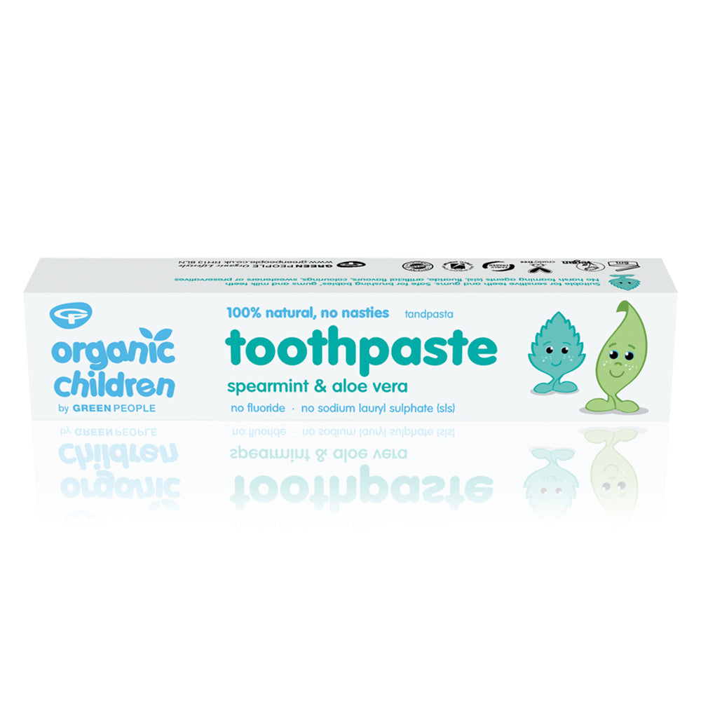 Green People Organic Children Spearmint & Aloe Vera Toothpaste 50ml - Just Natural
