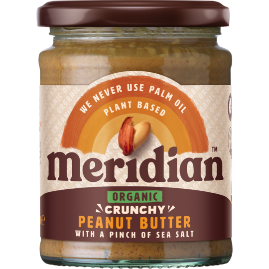 Meridian Organic Crunchy Peanut Butter with a pinch of salt 280g - Just Natural