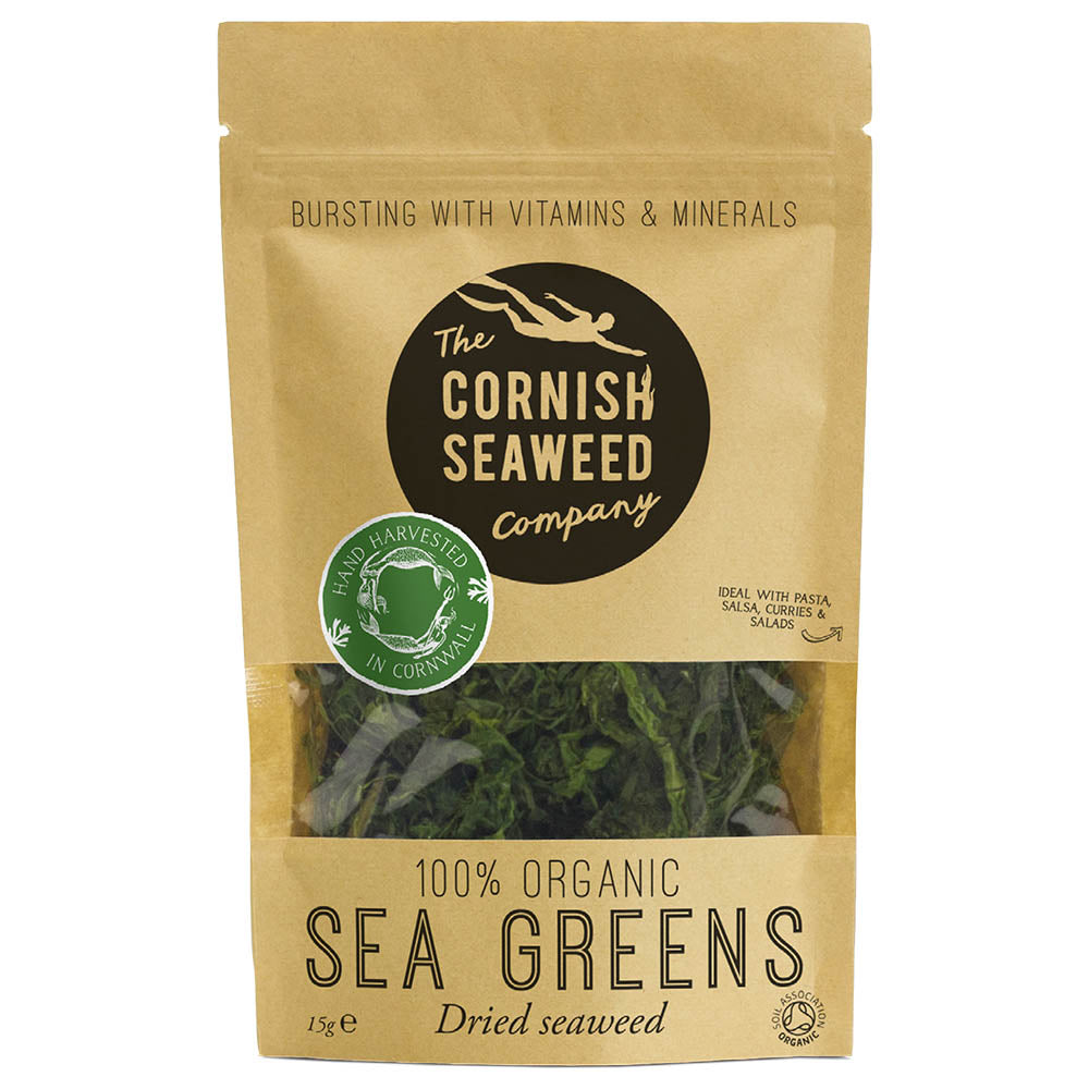 The Cornish Seaweed Company Organic Dried Sea Greens 15g - Just Natural