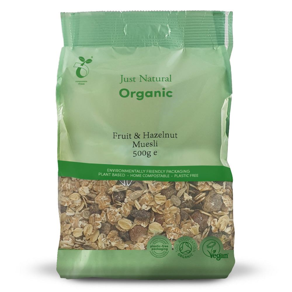 Just Natural Organic Fruit & Hazelnut Muesli 500g - Just Natural