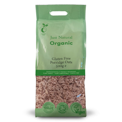 Just Natural Organic Gluten Free Porridge Oats 500g - Just Natural