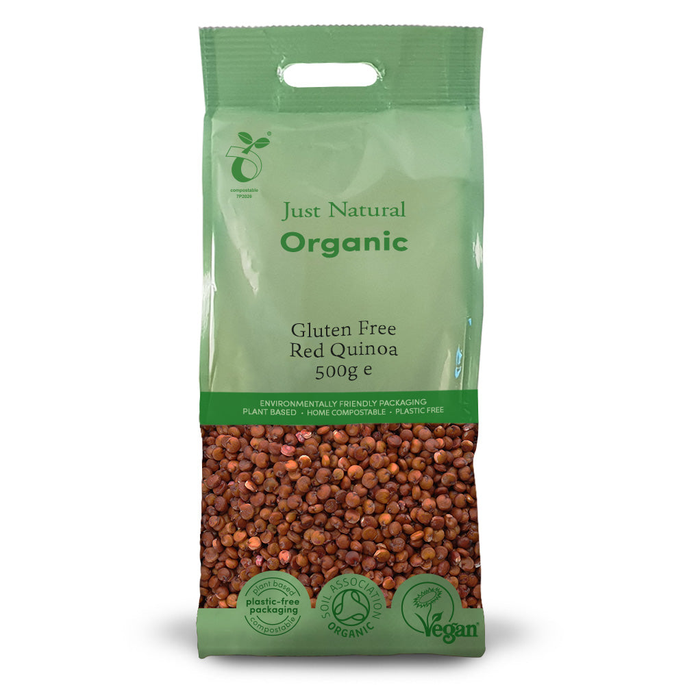 Just Natural Organic Gluten Free Red Quinoa 500g - Just Natural