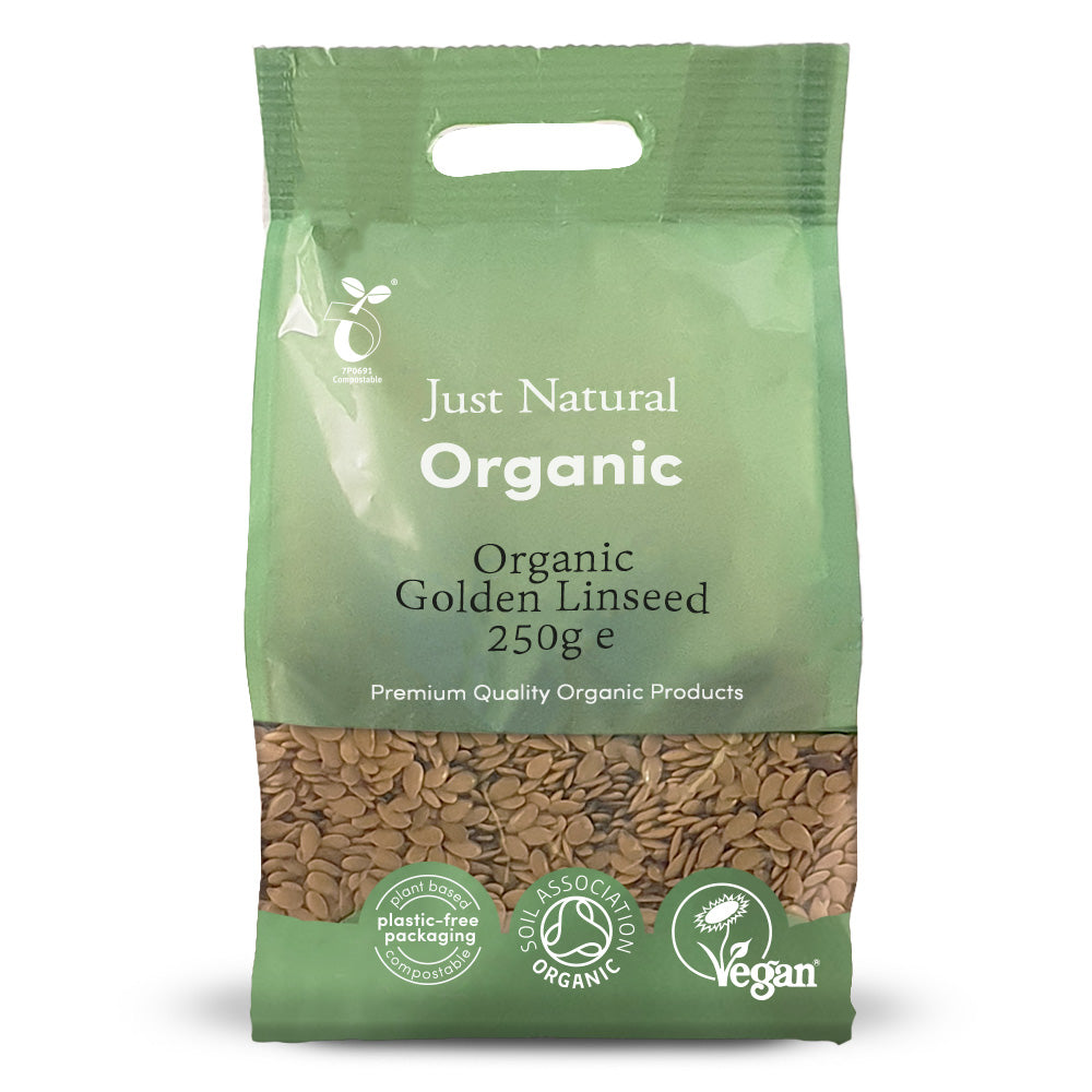 Just Natural Organic Golden Linseed 250g - Just Natural