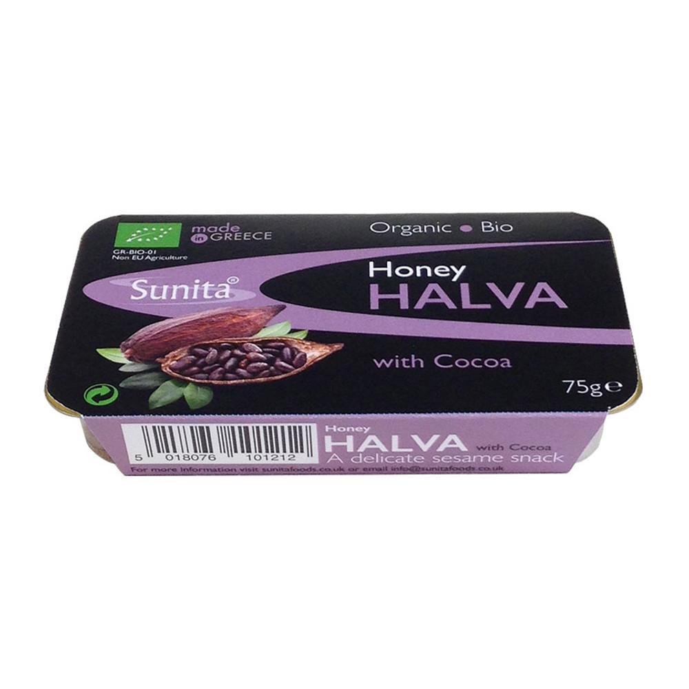 Sunita Foods Organic Honey Halva with Cocoa 75g - Just Natural