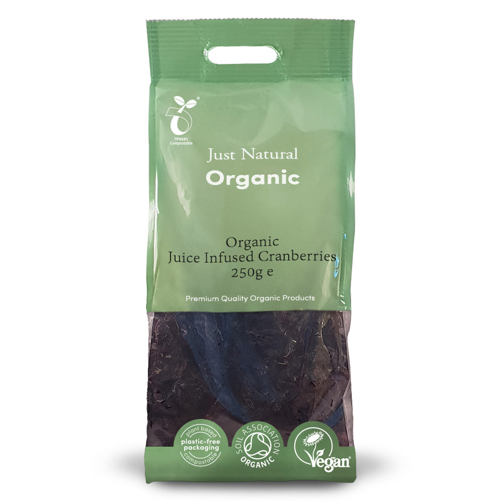 Organic Juice Infused Cranberries Just Natural