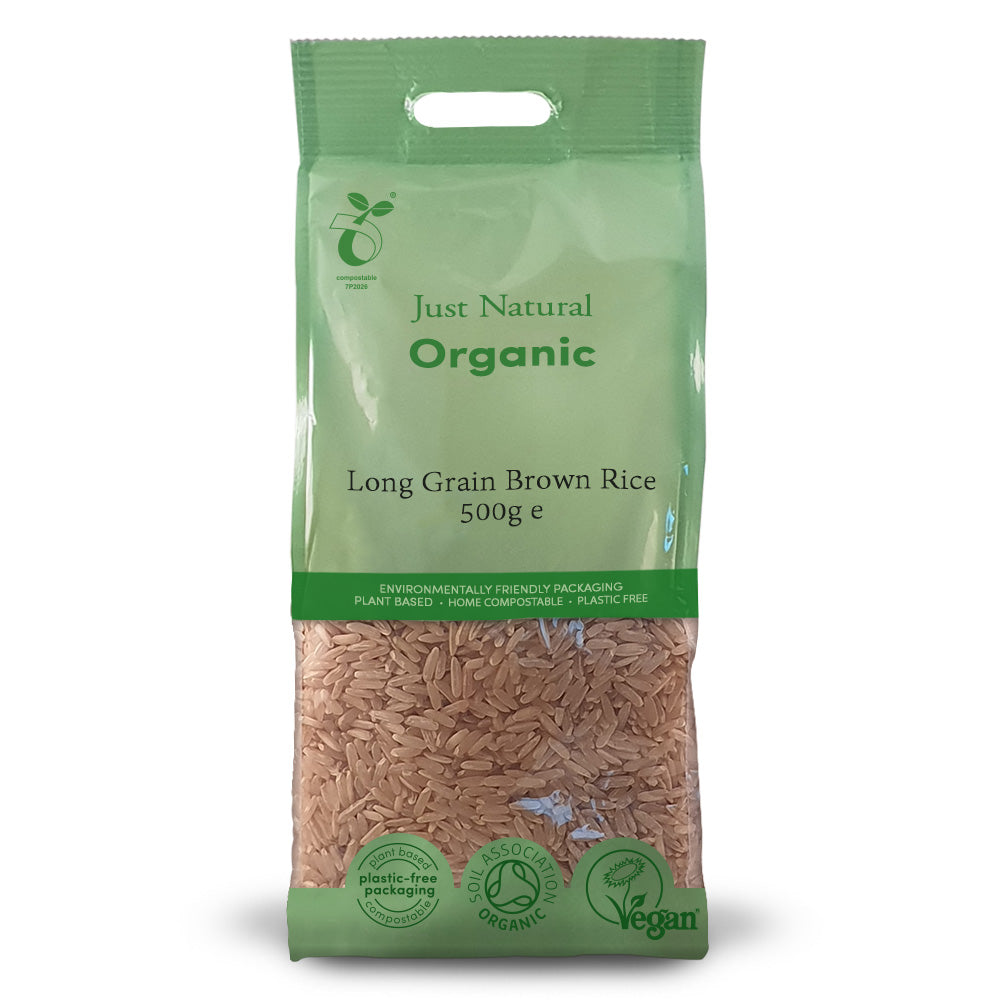Just Natural Organic Long Grain Brown Rice 500g - Just Natural