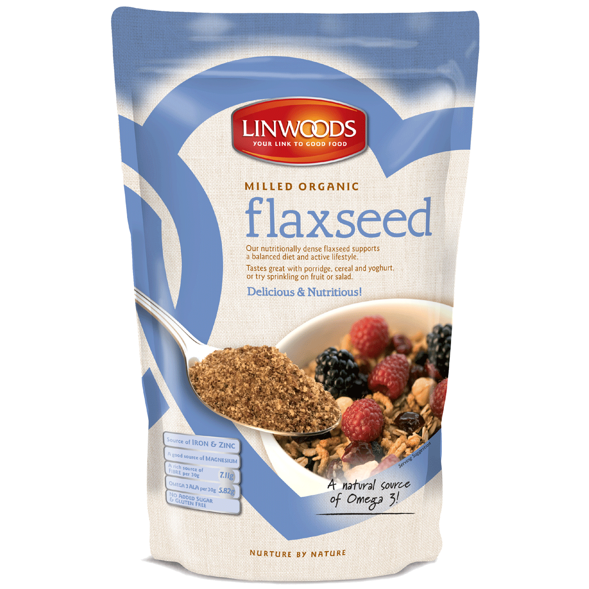 Linwoods Organic Milled Flaxseed 425g - Just Natural