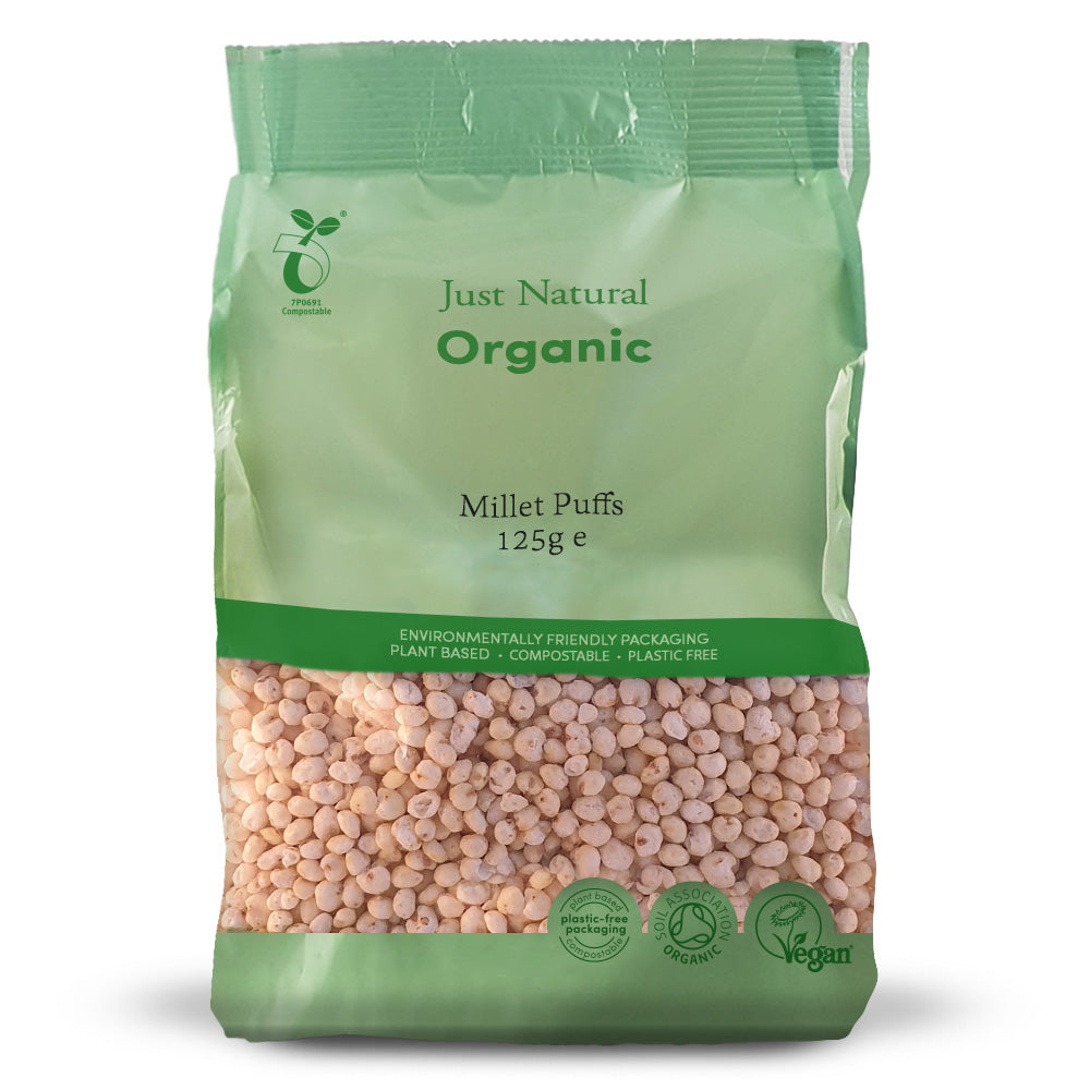 Just Natural Organic Millet Puffs 125g - Just Natural