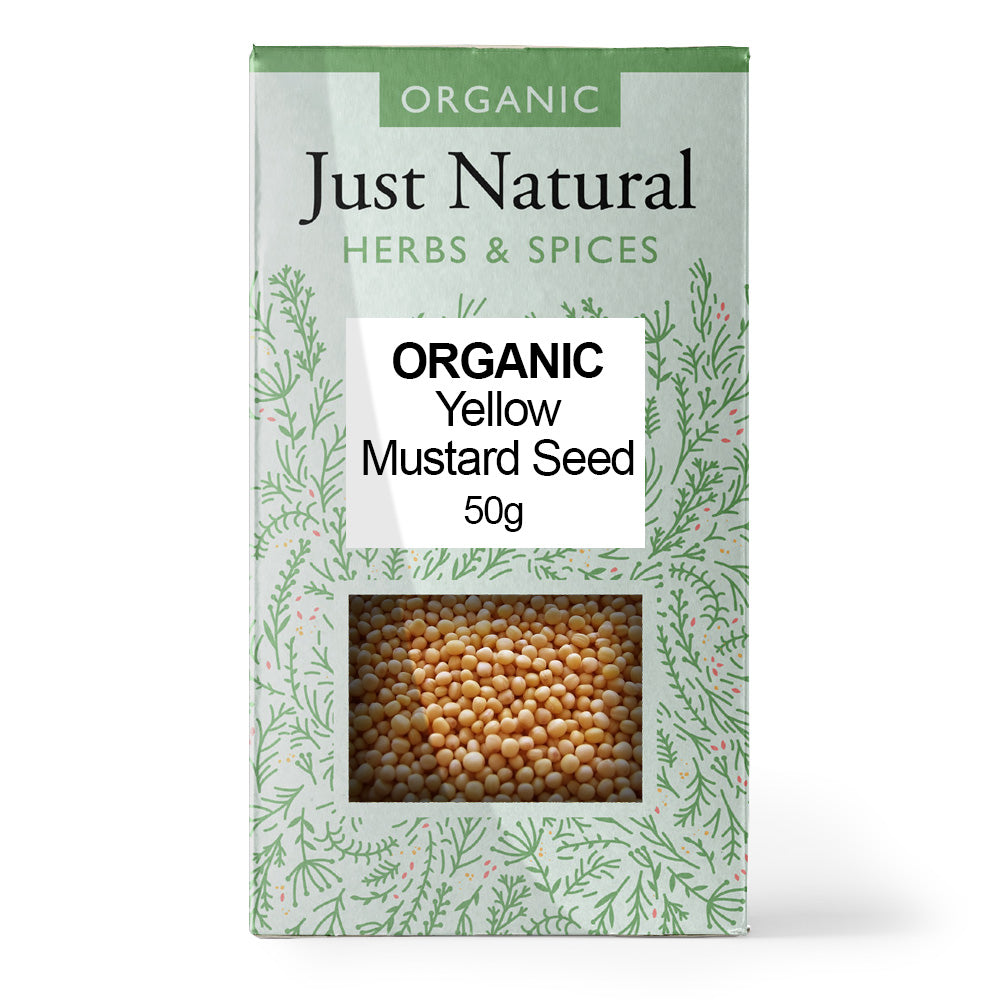 Just Natural Organic Mustard Seed Yellow 50g - Just Natural