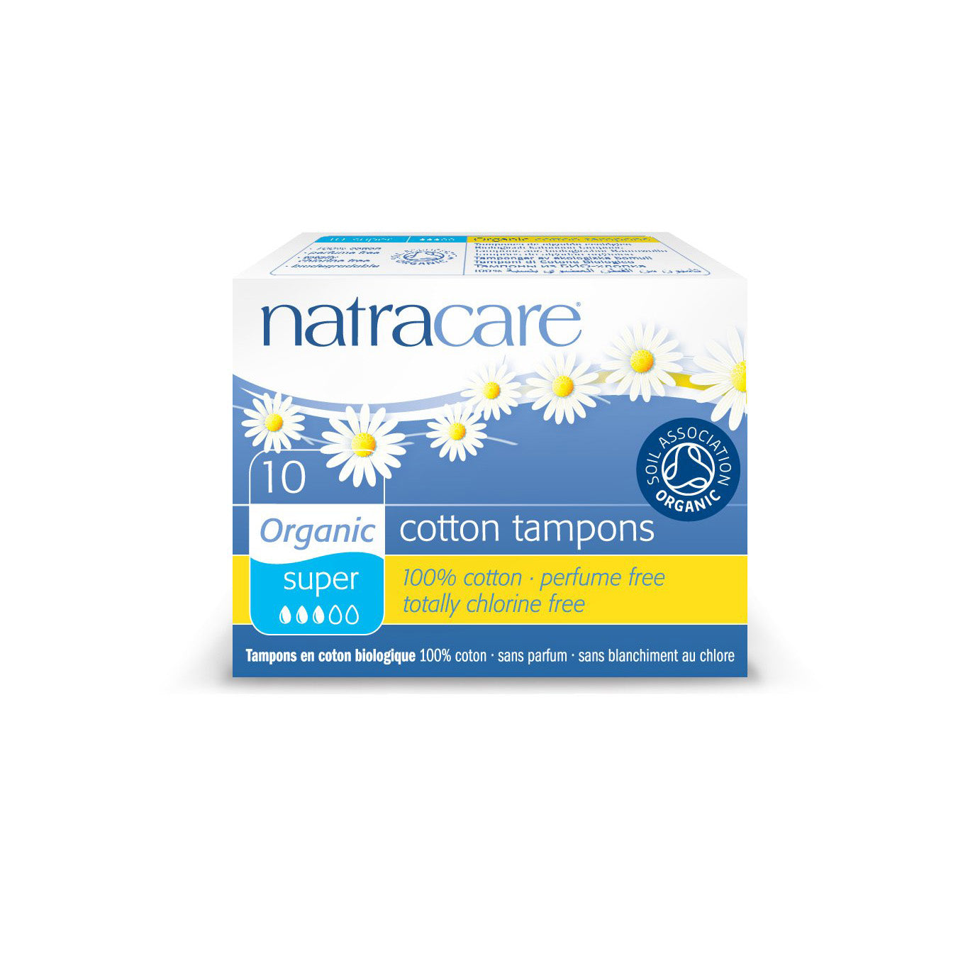 Natracare Organic Non-Applicator Tampons Super x 10 - Just Natural