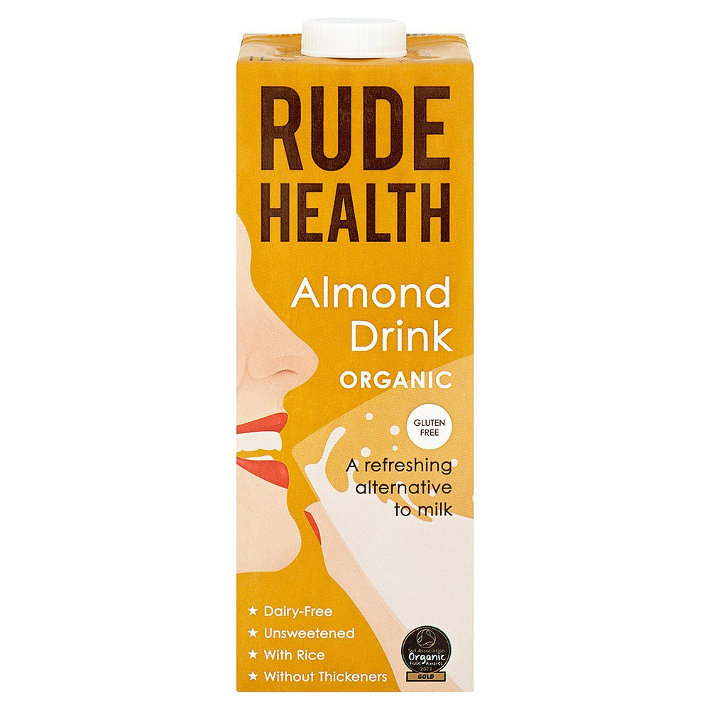 Rude Health Organic Non-Dairy Almond Drink 1000ml - Just Natural