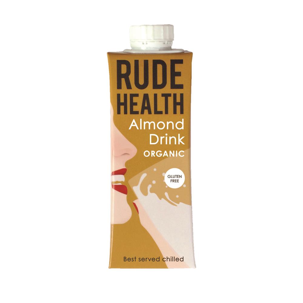Rude Health Organic Non-Dairy Almond Drink 250ml - Just Natural