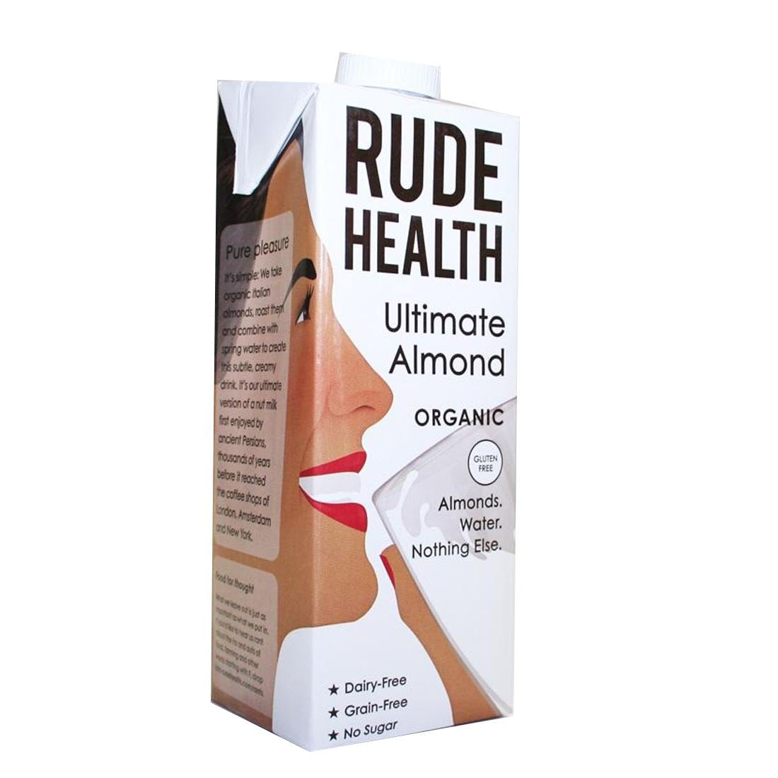Rude Health Organic Non-Dairy Ultimate Almond Milk 1000ml - Just Natural