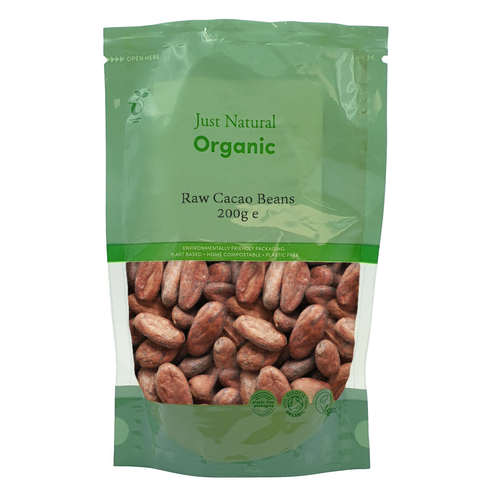 Just Natural Organic Raw Cacao Beans 200g - Just Natural