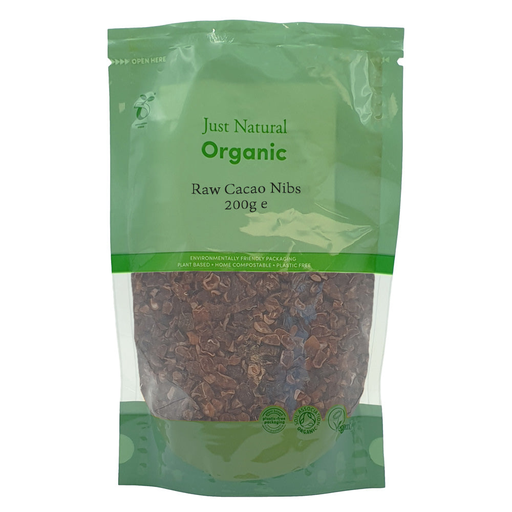 Just Natural Organic Raw Cacao Nibs 200g - Just Natural