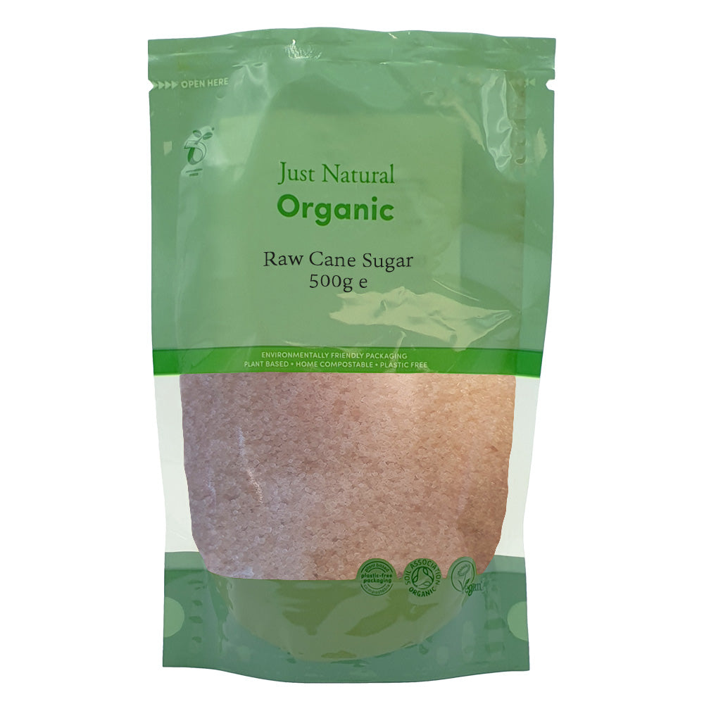 Just Natural Organic Raw Cane Sugar 500g - Just Natural