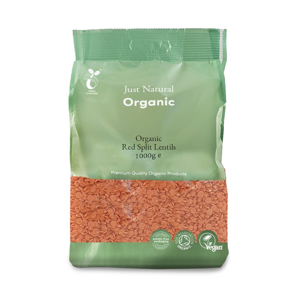 Organic Red Split Lentils Just Natural