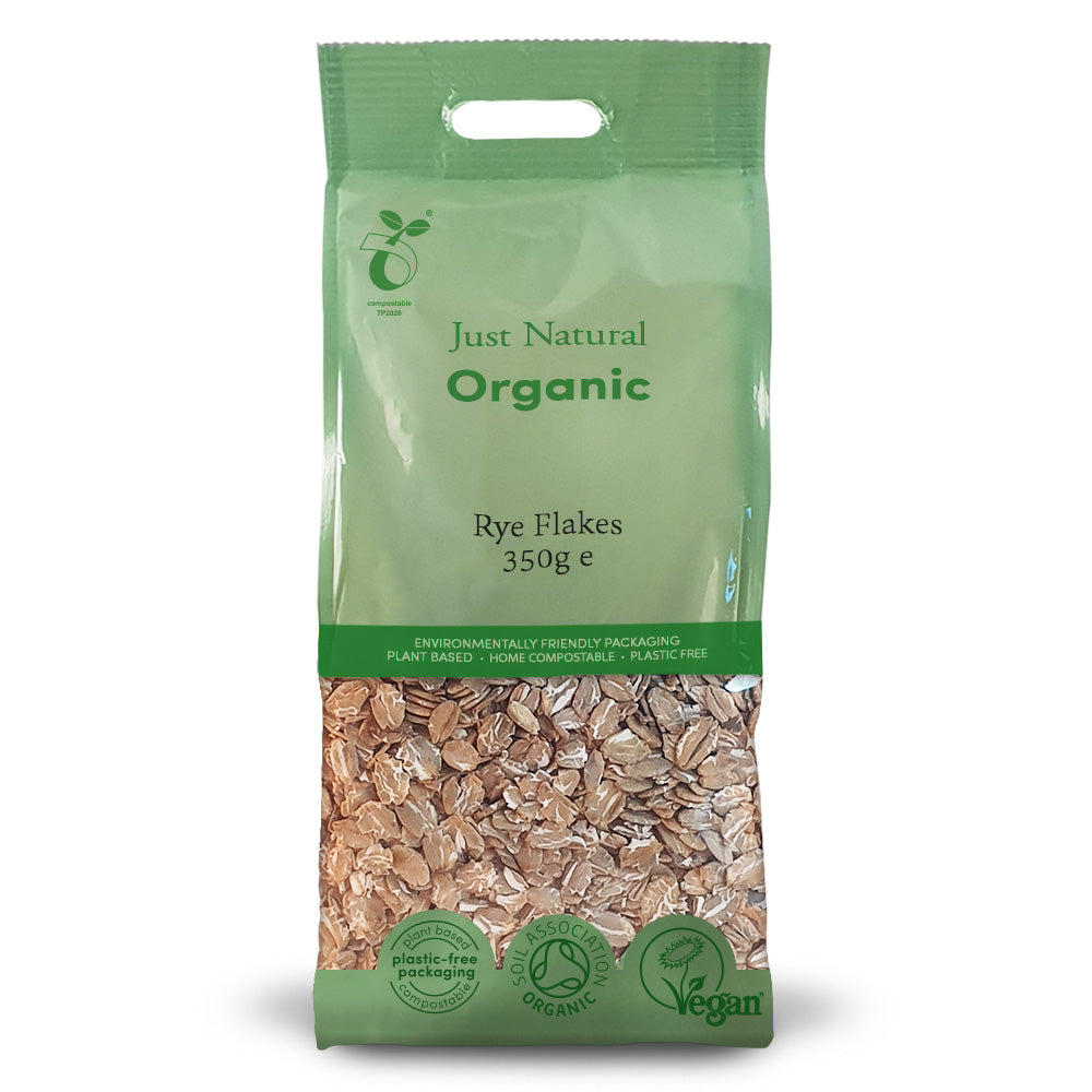 Just Natural Organic Rye Flakes 350g - Just Natural
