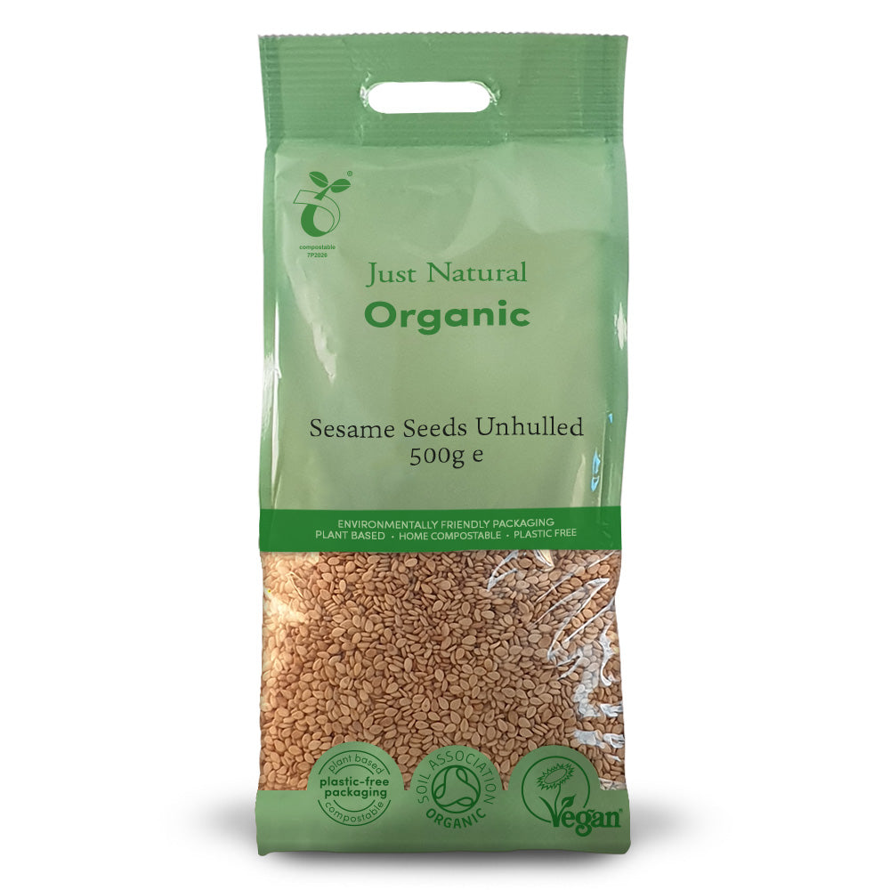 Organic Sesame Seeds Unhulled Just Natural