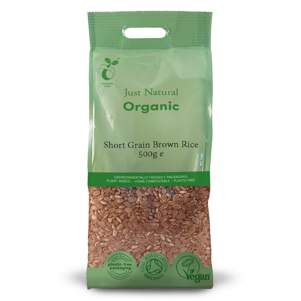 Just Natural Organic Short Grain Brown Rice 500g - Just Natural