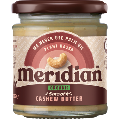 Meridian Organic Smooth Cashew Butter 170g - Just Natural
