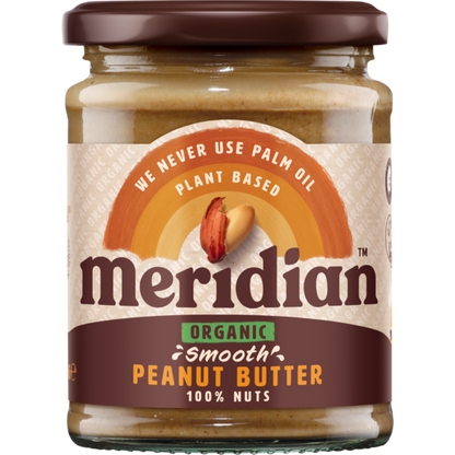 Meridian Organic Smooth Peanut Butter 100% 280g - Just Natural