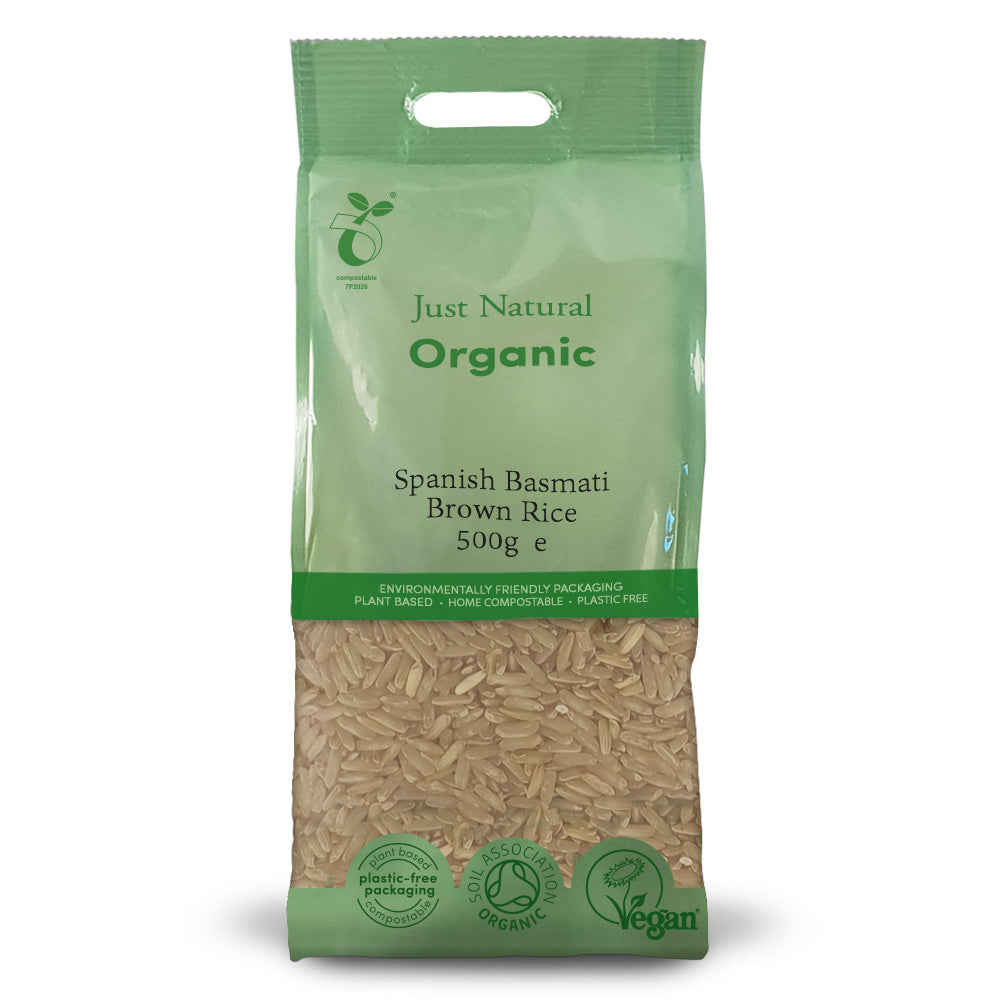Just Natural Organic Spanish Basmati (Arodelta) Brown Rice 500g - Just Natural