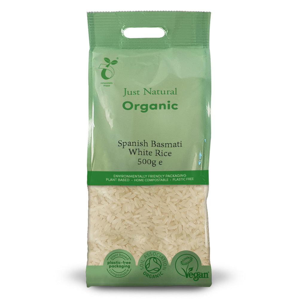 Just Natural Organic Spanish Basmati (Arodelta) White Rice 500g - Just Natural