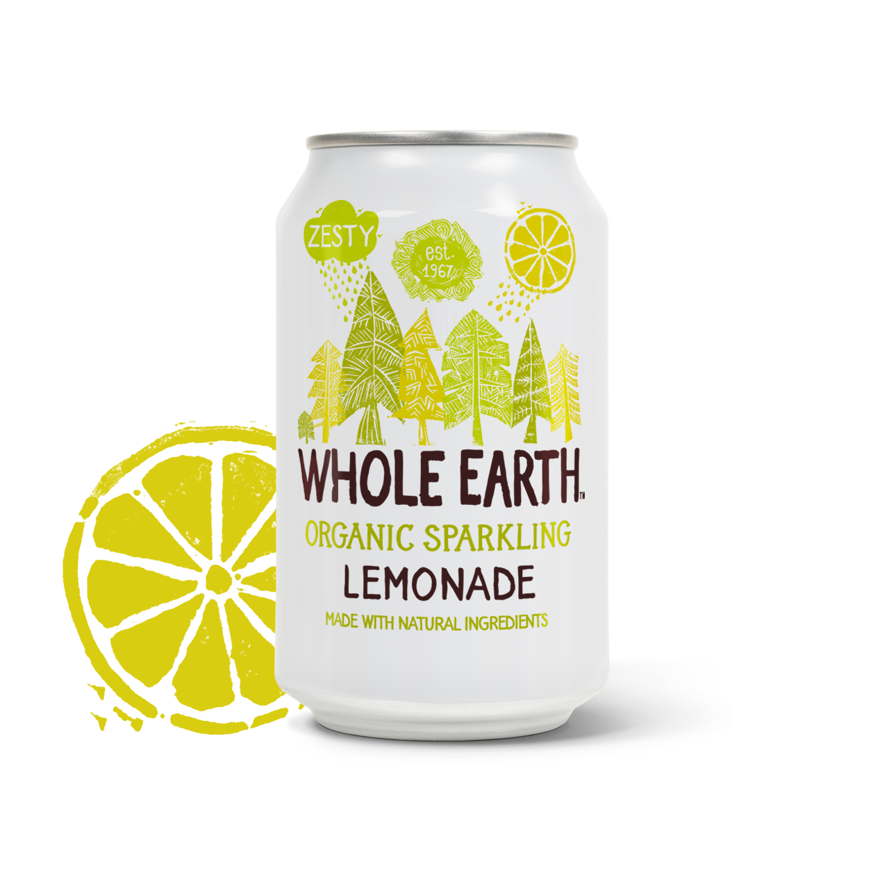 Whole Earth Organic Sparkling Lemonade Drink 330ml - Just Natural