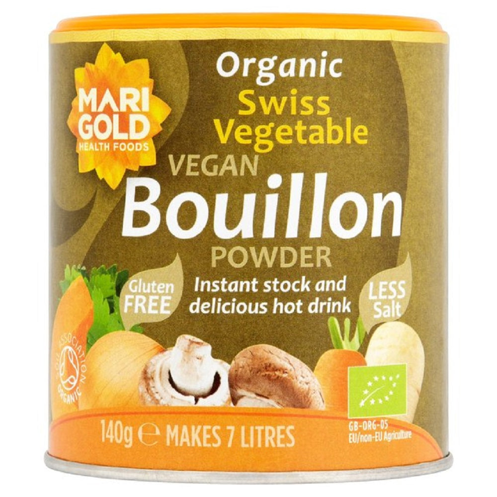 Organic Swiss Reduced Salt Vegetable Bouillon Powder 140g - Just Natural