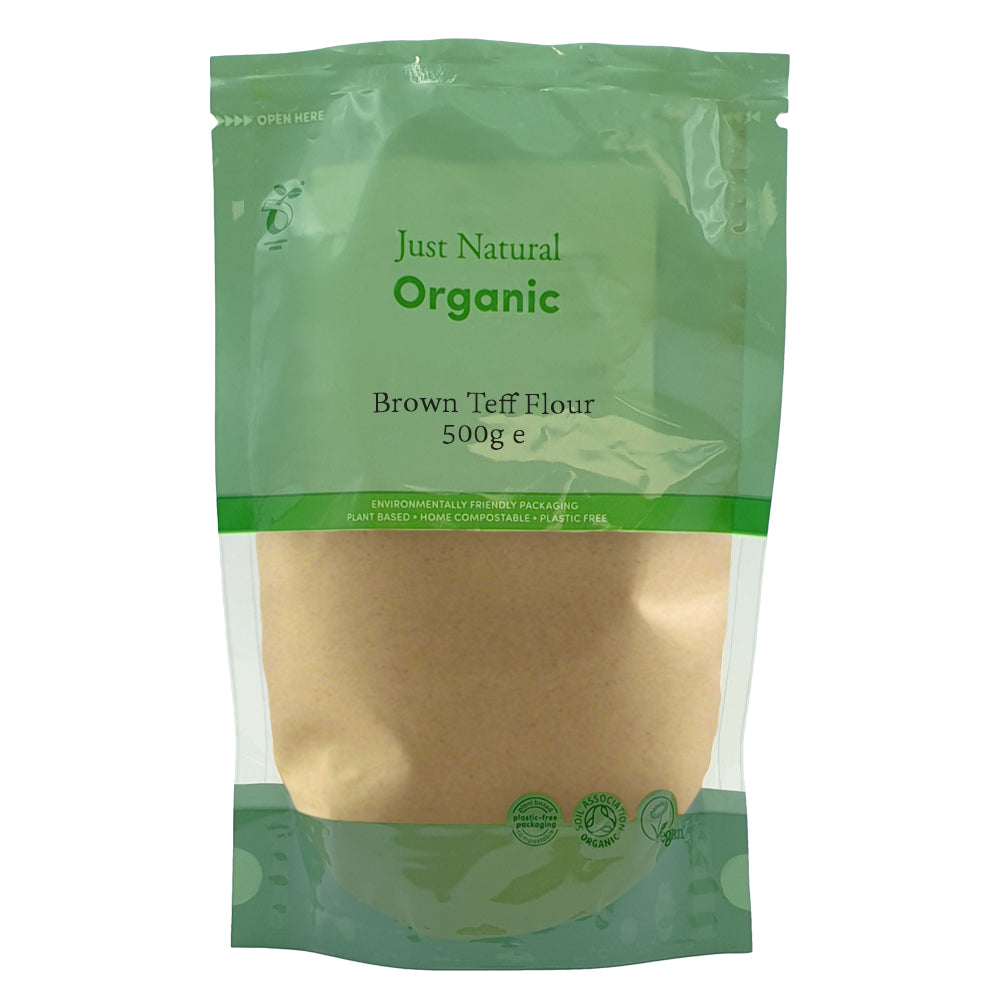 Organic Teff Flour - Brown 500g - Just Natural