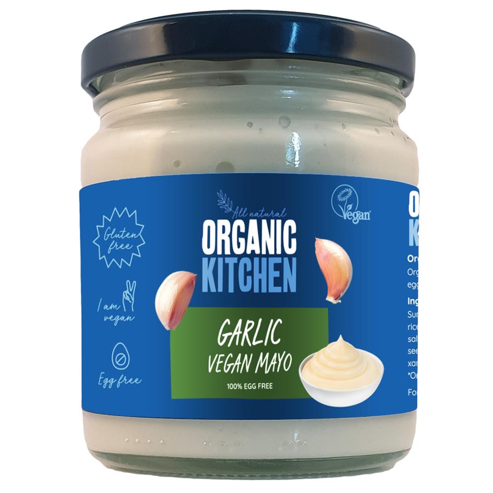 Organic Kitchen Organic Vegan Garlic Mayo 240ml - Just Natural