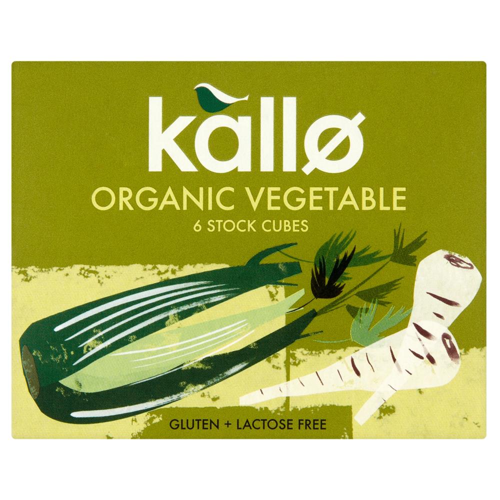 Kallo Organic Vegetable Stock Cubes 66g - Just Natural