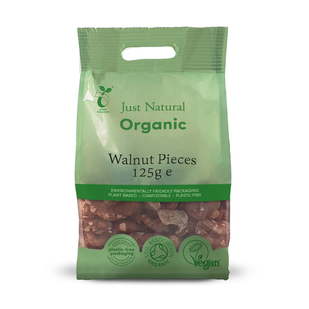 Just Natural Organic Walnut Pieces 125g - Just Natural