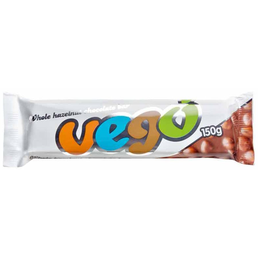 Vego Organic Whole Hazelnut Chocolate Bar 150g - Just Natural