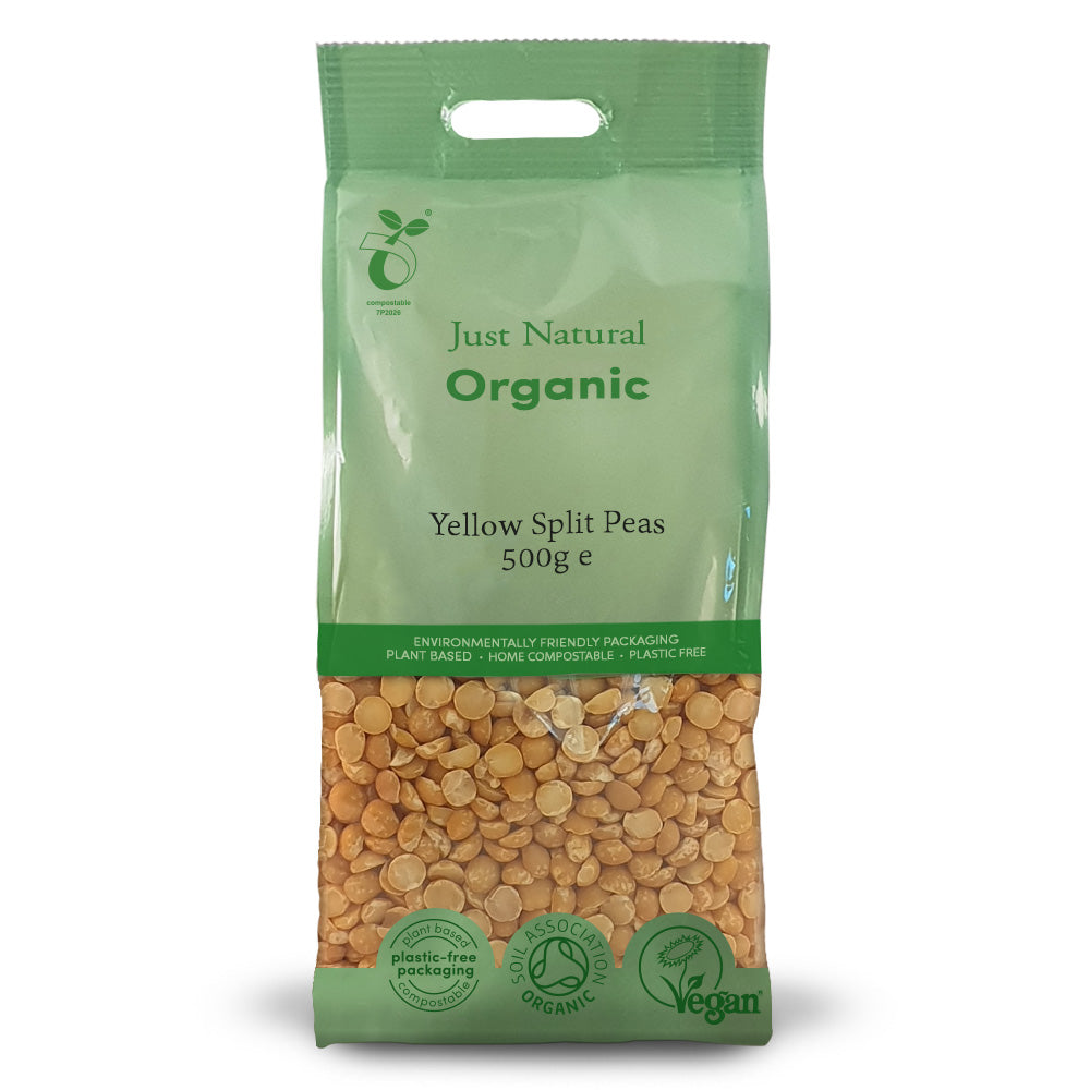 Just Natural Organic Yellow Split Peas 500g - Just Natural