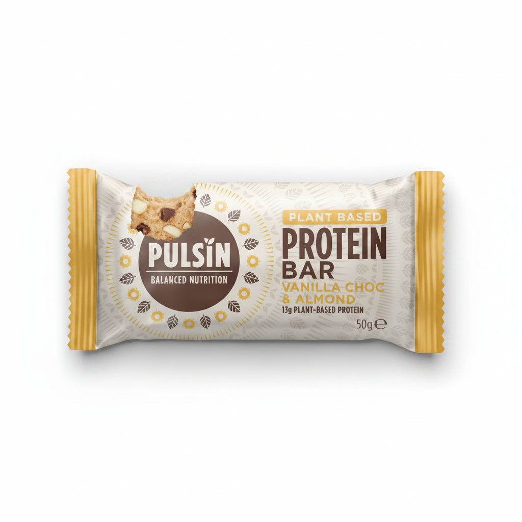 Pulsin Vanilla Choc Chip Protein Bar 50g