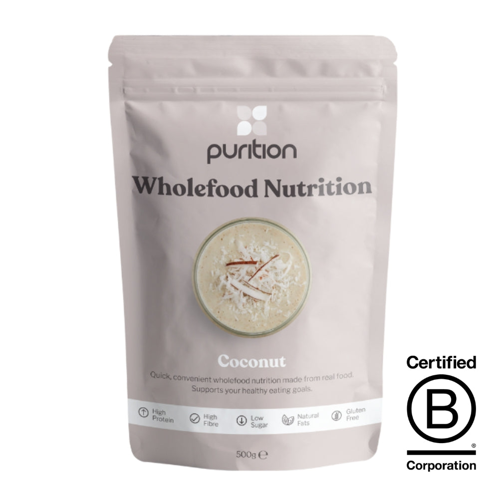 Purition Wholefood Protein Shake C/Nut 500g