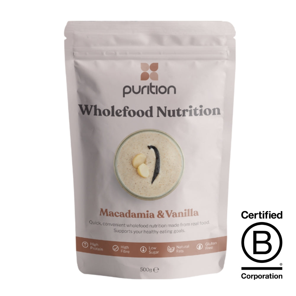Purition Wholefood Protein Shake Vanill 500g