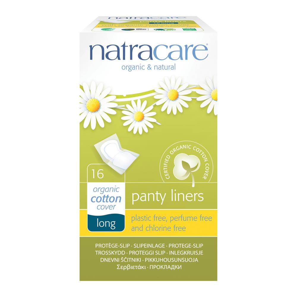 Natracare Panty Liner Long Wrapped 16's - Just Natural